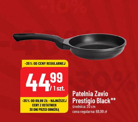 Patelnia black 20 cm Zavio prestigio promocja