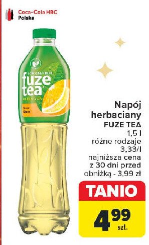 Herbata mrożona green citrus Fuzetea promocja