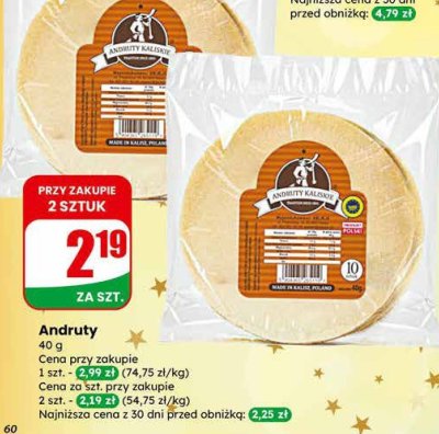 Andruty promocja w Dino