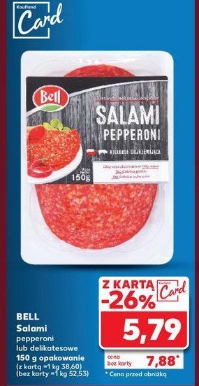 Salami delikatesowe Bell polska promocja