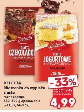 Ciasto du偶a blacha jogurtowe Delecta promocja