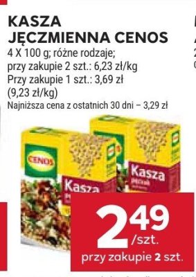 Kasza jęczmienna Cenos promocja w Stokrotka