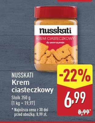 Krem ciasteczkowy Nusskati promocja w Aldi