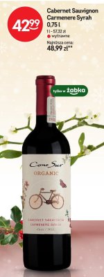 Wino Cabernet Sauvignon Carmenere Syrah 0,75l promocja w Żabka