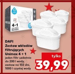 Wkłady filtrujące unimax Dafi promocja