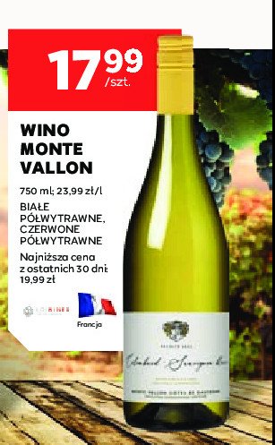 Wino Monte vallon merlot promocja w Stokrotka