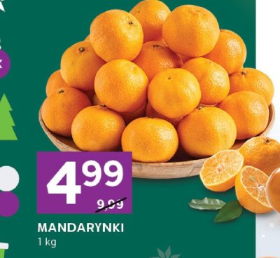 Mandarynki z liśćmi promocja w Stokrotka