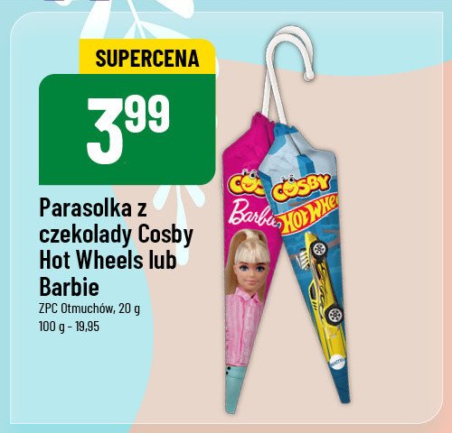 Parasolka z czekolady barbie Cosby fun promocja w POLOmarket