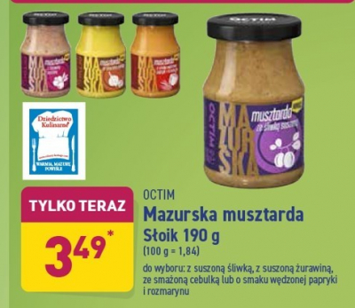 Musztarda z żurawiną suszoną Octim promocja