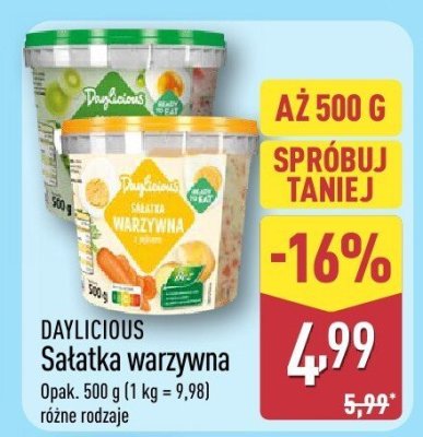 Sałatka warzywna różne rodzaje promocja w Aldi