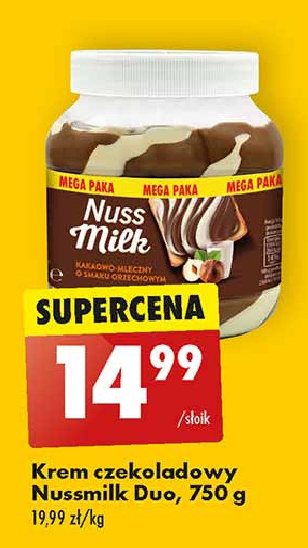 Krem kakaowo - orzechowy Nussmilk promocja