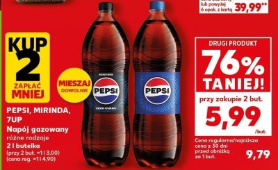 Napój gazowany różne rodzaje Pepsi promocja