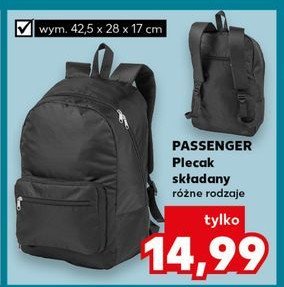 Plecak składany 42.5 x 28 x 17 cm Passenger promocja