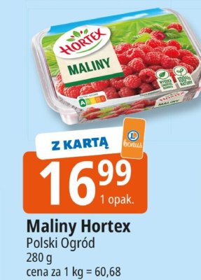 Maliny Polski Ogród Hortex promocja w Leclerc