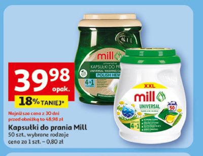 Kapsu艂ki do prania uniwersalne MILL PROFESSIONAL promocja