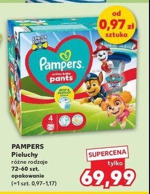 Pieluchomajtki 4 Pampers pants promocja