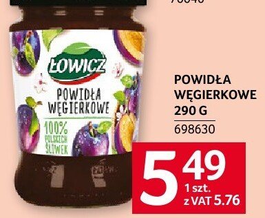 Powidła węgierowe Łowicz promocja w Selgros