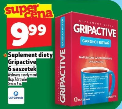 Suplement diety Gripactive 6 saszetek promocja w TOPAZ