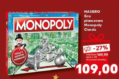 Gra planszowa Monopoly Classic promocja w Kaufland