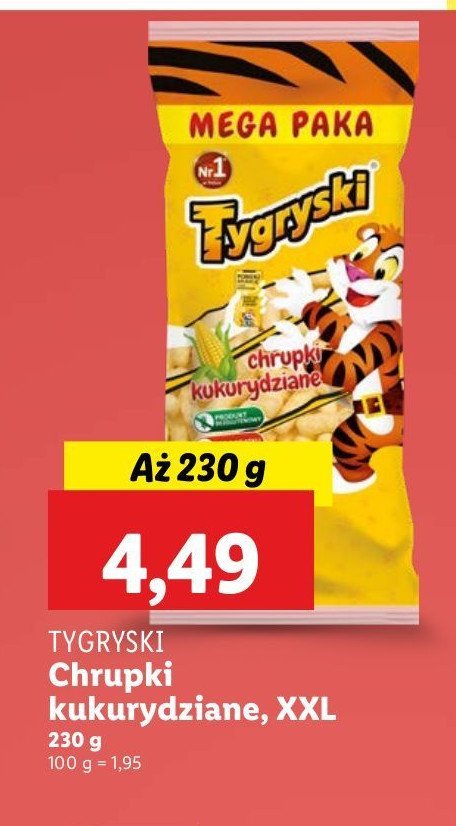 Chrupki kukurydziane Tygryski promocja