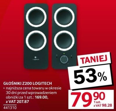 GŁOŚNIKI Z200 LOGITECH promocja w Selgros