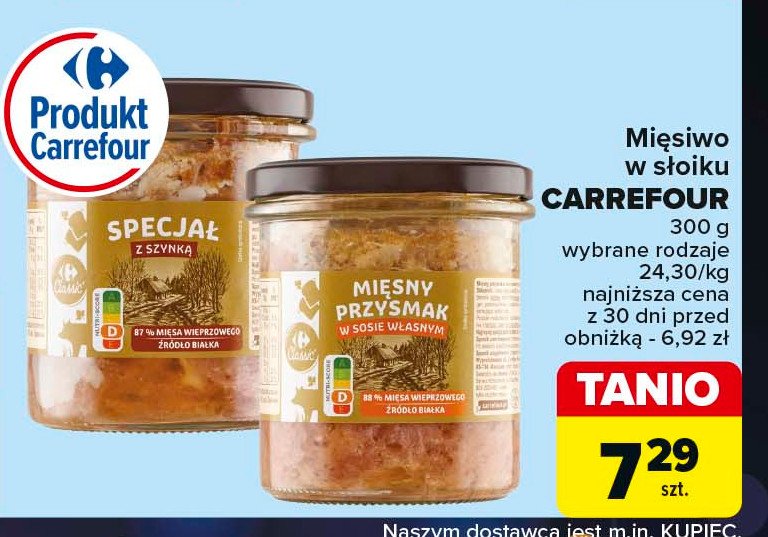 Specjał z szynką Carrefour promocja