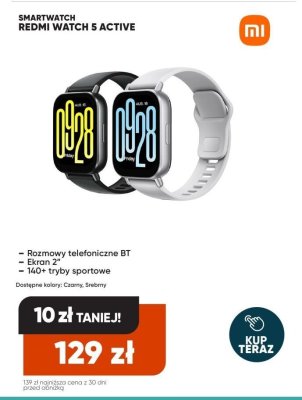 Smartwatch REDMI WATCH 5 ACTIVE promocja w Max Elektro