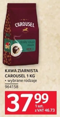 Kawa ziarnista Carousel 1 kg promocja w Selgros