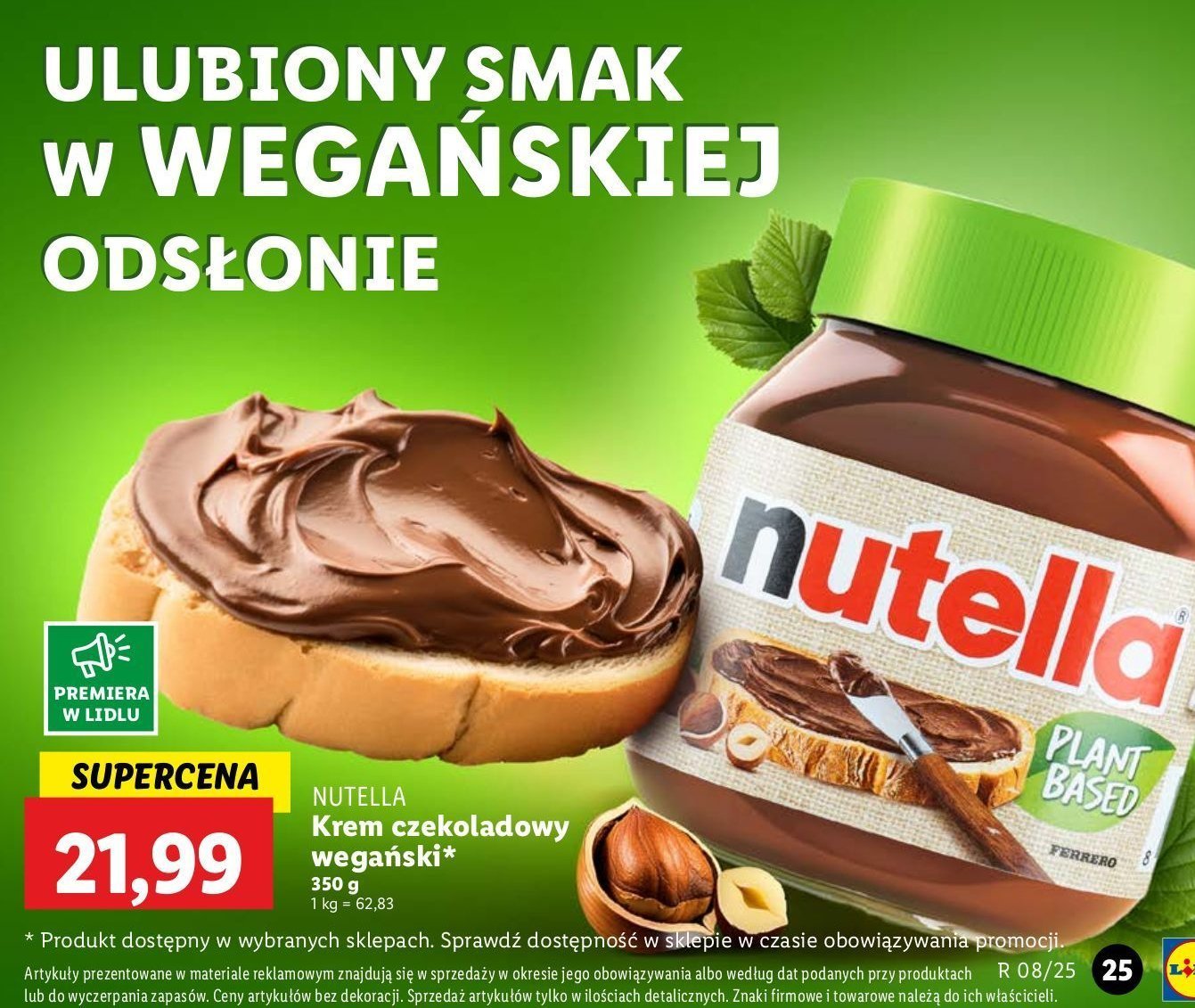 Krem czekoladowo-orzechowy wegański Nutella promocja