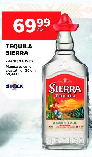 Tequila Sierra silver promocja w Stokrotka