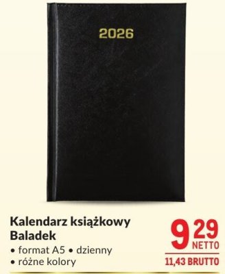 Kalendarz książkowy Baladek promocja w Makro