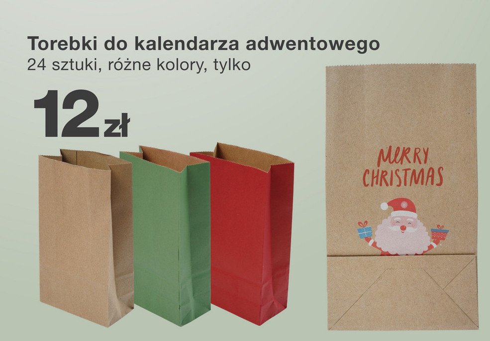 Torebki do kalendarza adwentowego promocja