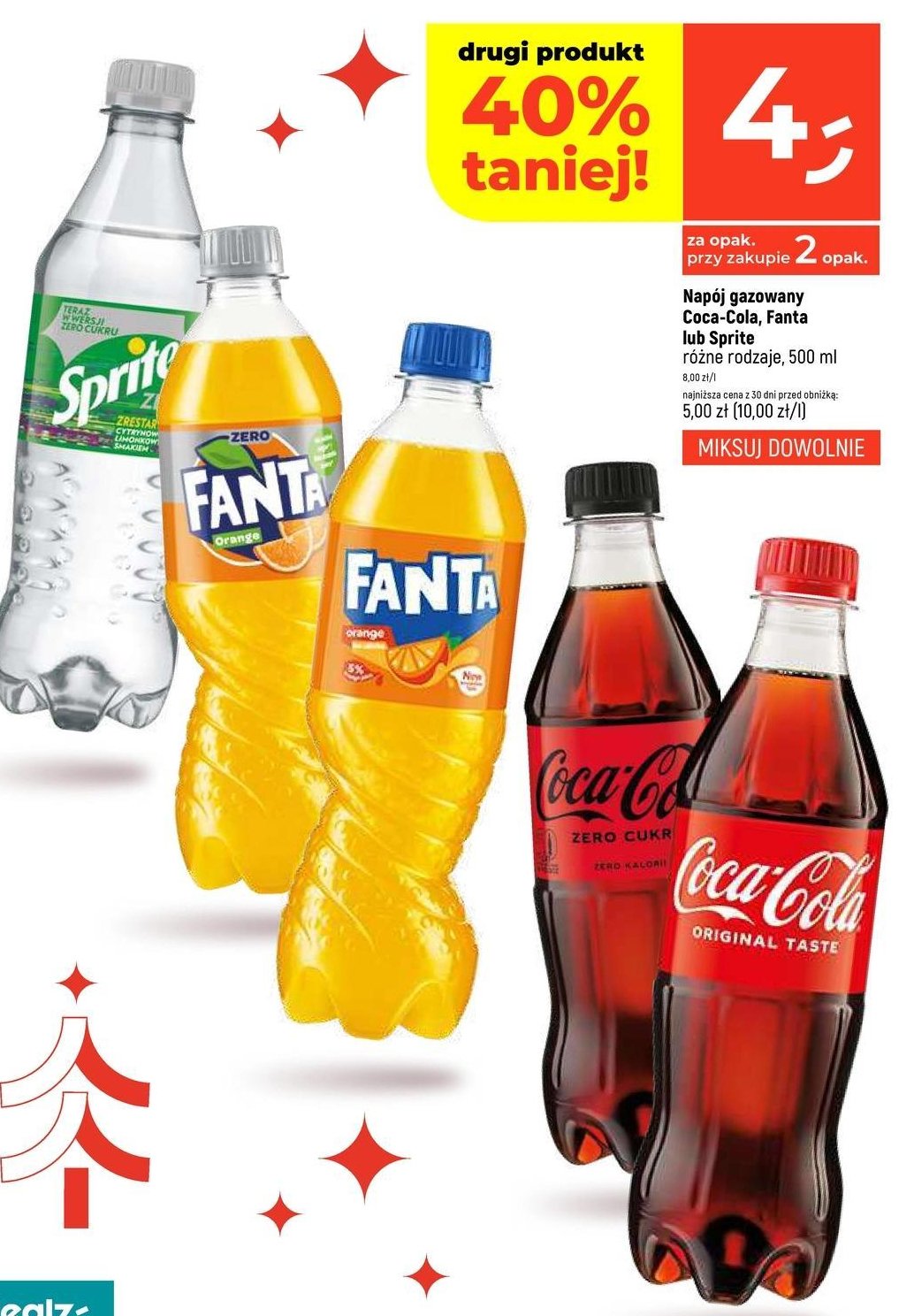 Napój pomarańczowy Fanta zero promocja w Dealz