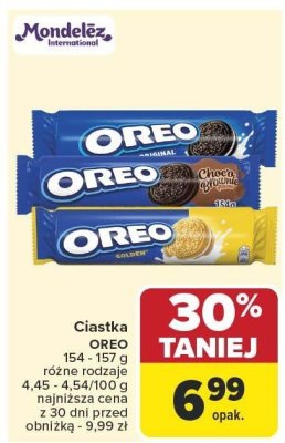 Ciastka Oreo różne rodzaje promocja w Carrefour