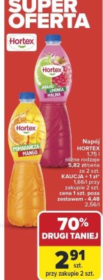 Napój Hortex 1,75l różne rodzaje promocja w Carrefour Market