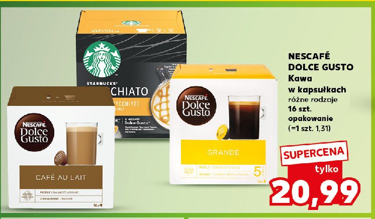 Kawa macchiato Starbucks dolce gusto Nescafe dolce gusto promocja