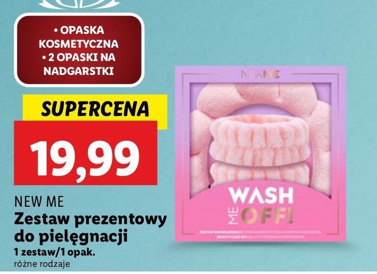 Zestaw w pudełku: opaska kosmetyczna + 2 opaski na nadgarstki Newme promocja