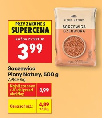 Soczewica czerwona Płony Natury promocja w Biedronka