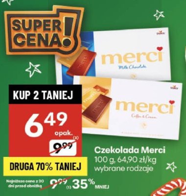 Czekolada Merci promocja w Delikatesy Centrum
