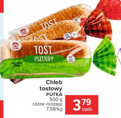 Chleb tostowy pe艂noziarnisty Putka promocja