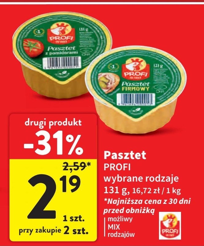 Pasztet z drobiem firmowy Profi wielkopolski promocja w Intermarche