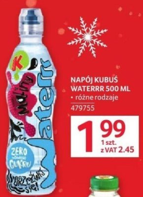 Napój Kubuś Waterrr różne rodzaje promocja w Selgros