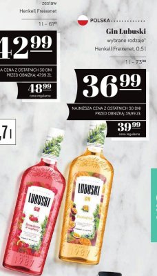 Gin Lubuski wybrane rodzaje Henkell Freixenet 0.5l promocja w POLOmarket