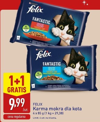 Karma mokra dla kota Fantastic 1+1 GRATIS promocja w Aldi