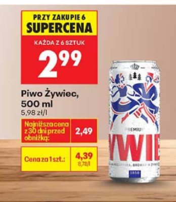 Piwo Żywiec 500ml promocja w Biedronka