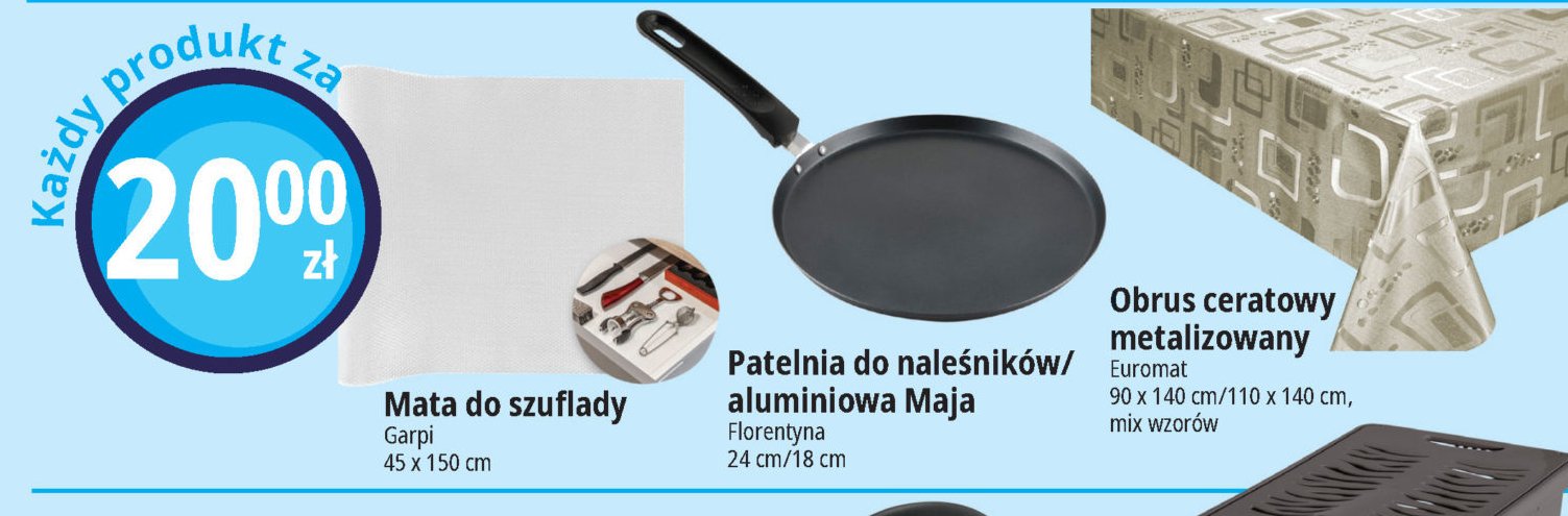 Obrus ceratowy 90 x 140 cm Euromat promocja
