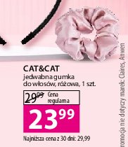 Gumka do włosów jedwabna różowa Cat&cat promocja