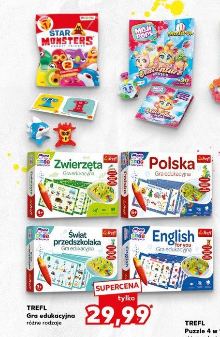 Gra edukacyjna świat przedszkolaka Trefl promocja