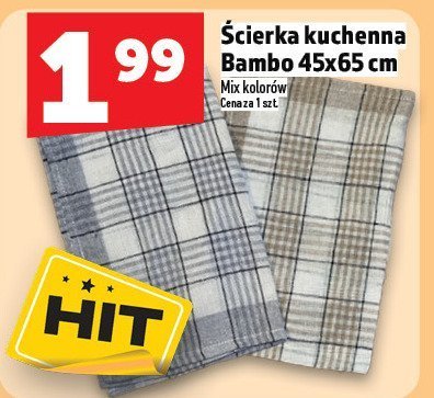 Ścierka kuchenna Bambo 45x65 cm promocja w TOPAZ