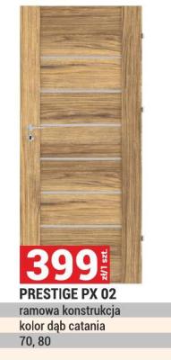 Drzwi PRESTIGE PX 02 ramowa konstrukcja kolor dąb catania 70, 80 promocja w Merkury Market